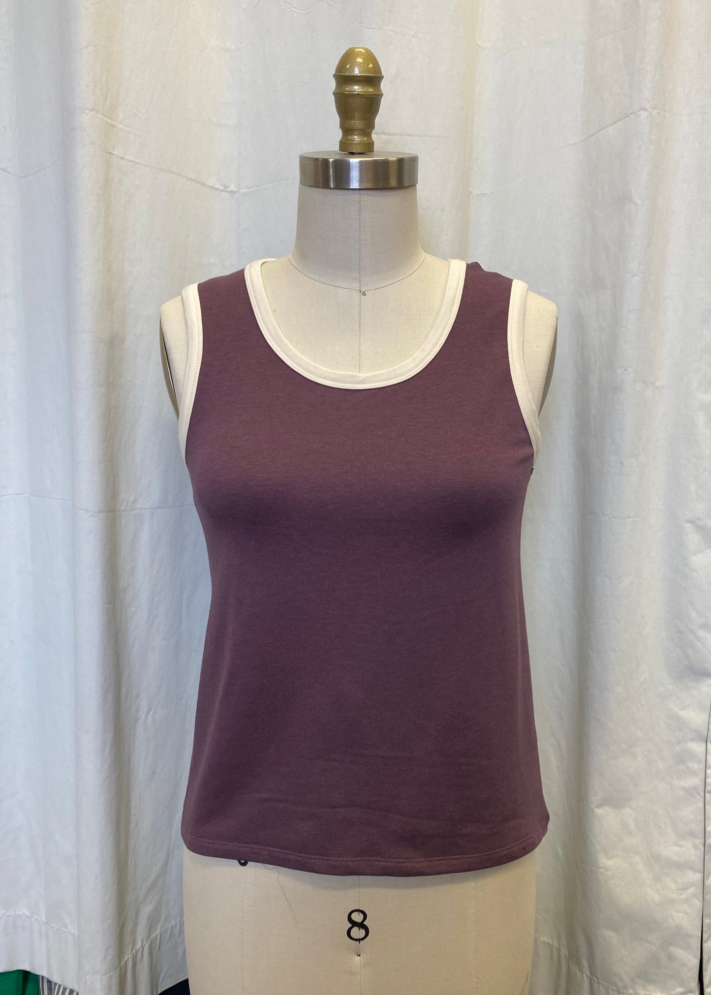 Camisole Pissenlit Raisin\Blanc