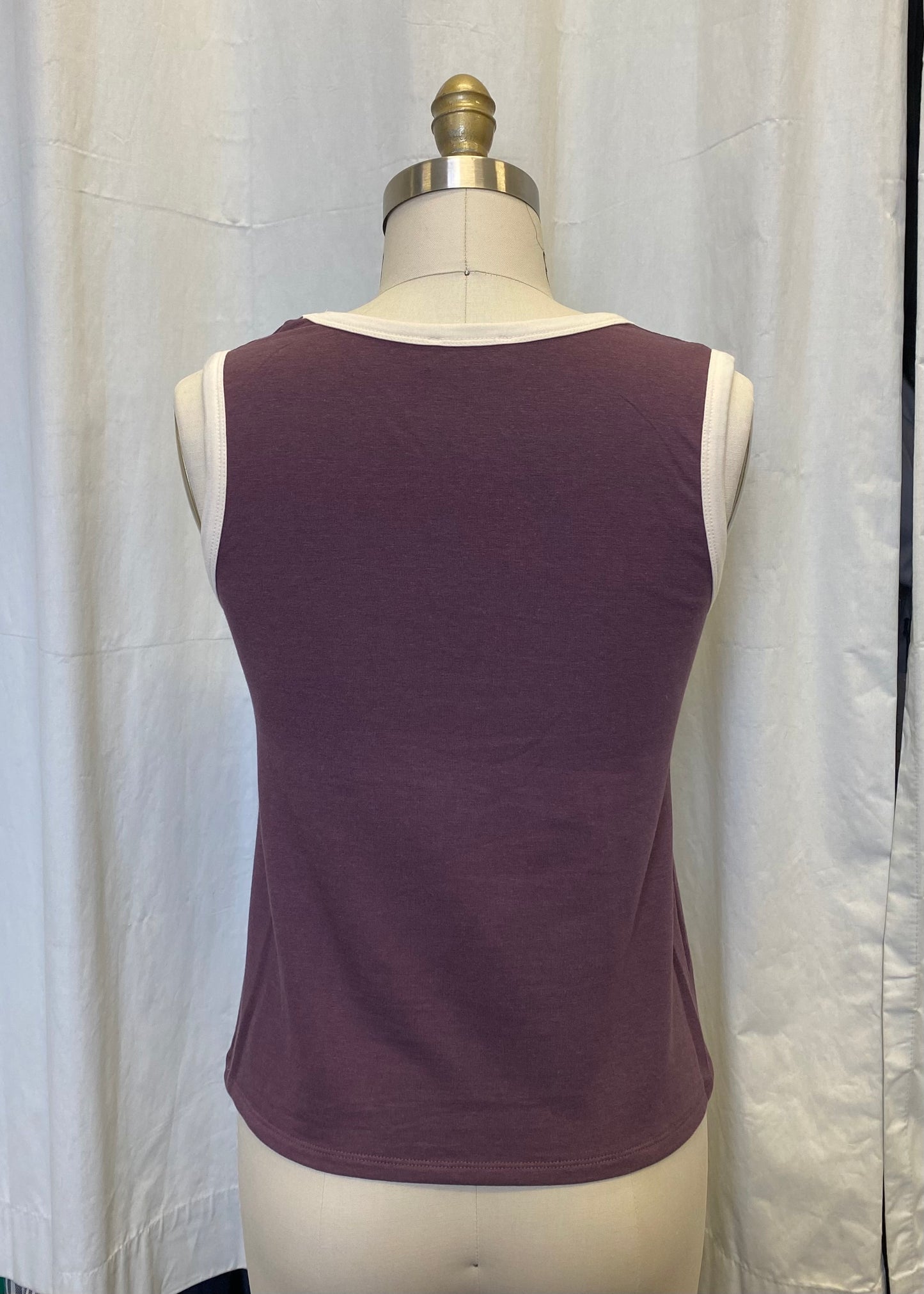 Camisole Pissenlit Raisin\Blanc