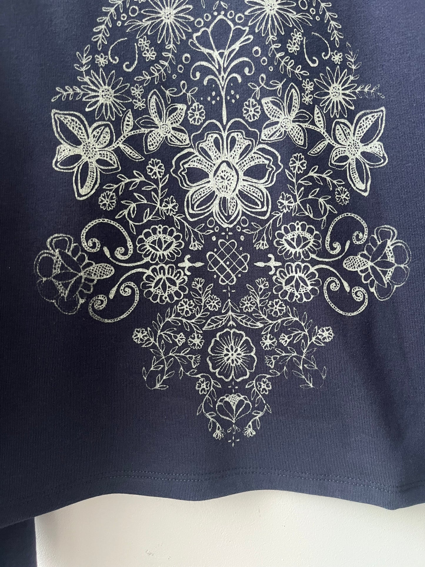 Chandail molletonné Hannay bleu marine M DEFECT