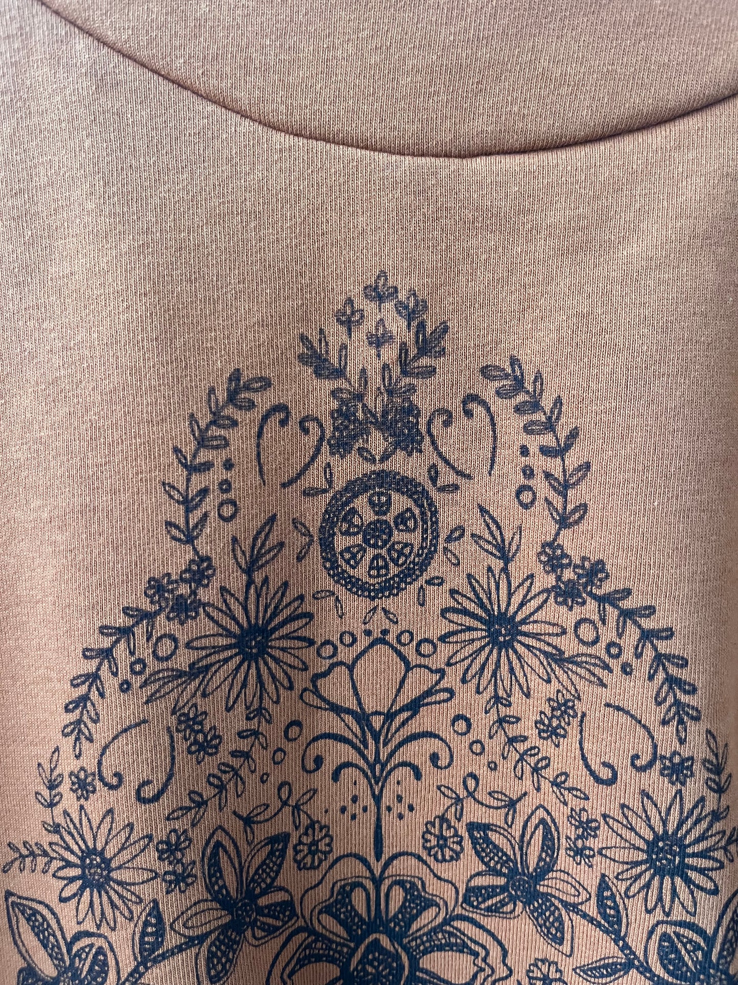 Chandail molletonné sérigraphié Hannay orange brûlé M DEFECT