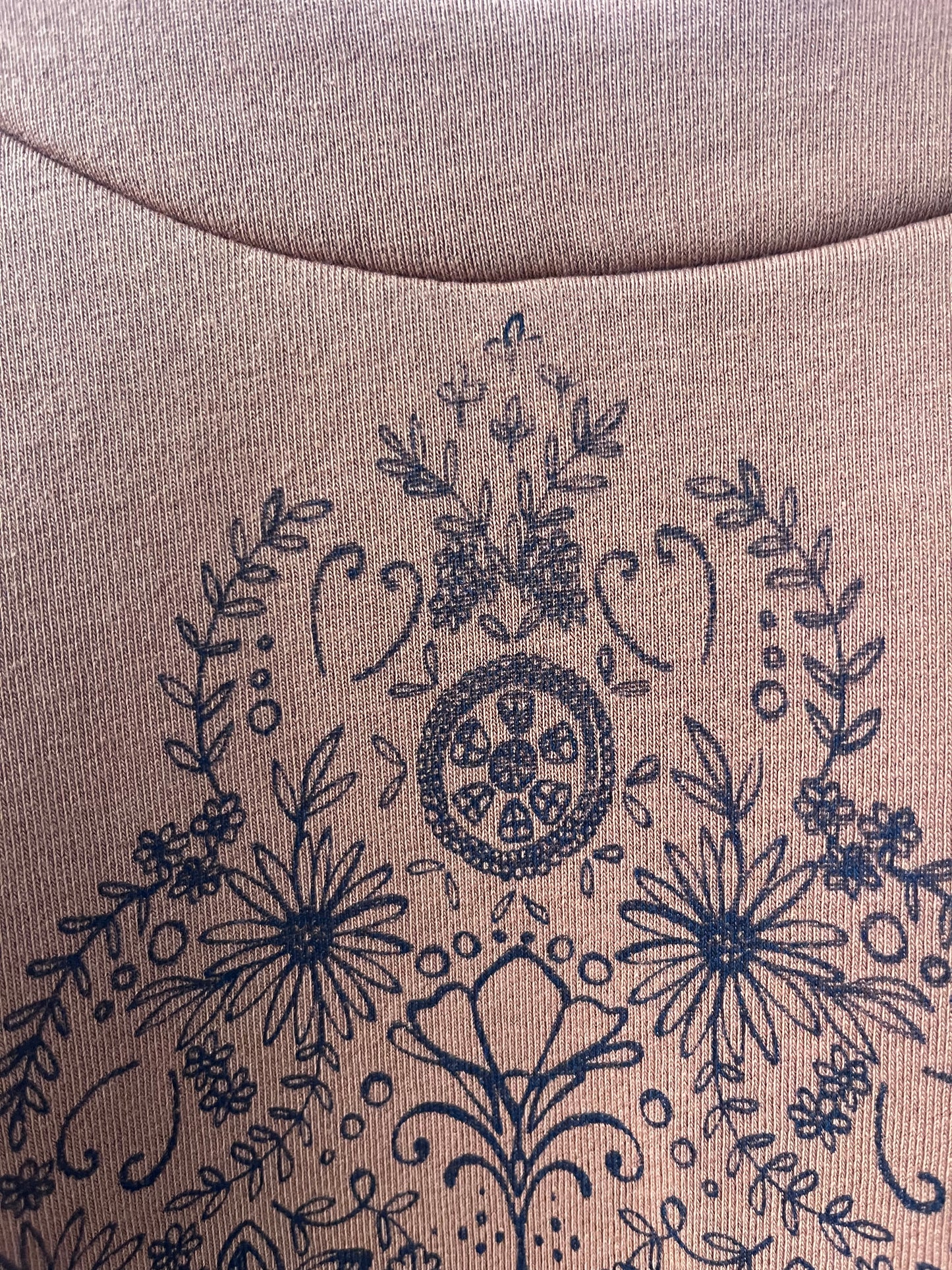 Chandail molletonné sérigraphié Hannay orange brûlé M DEFECT