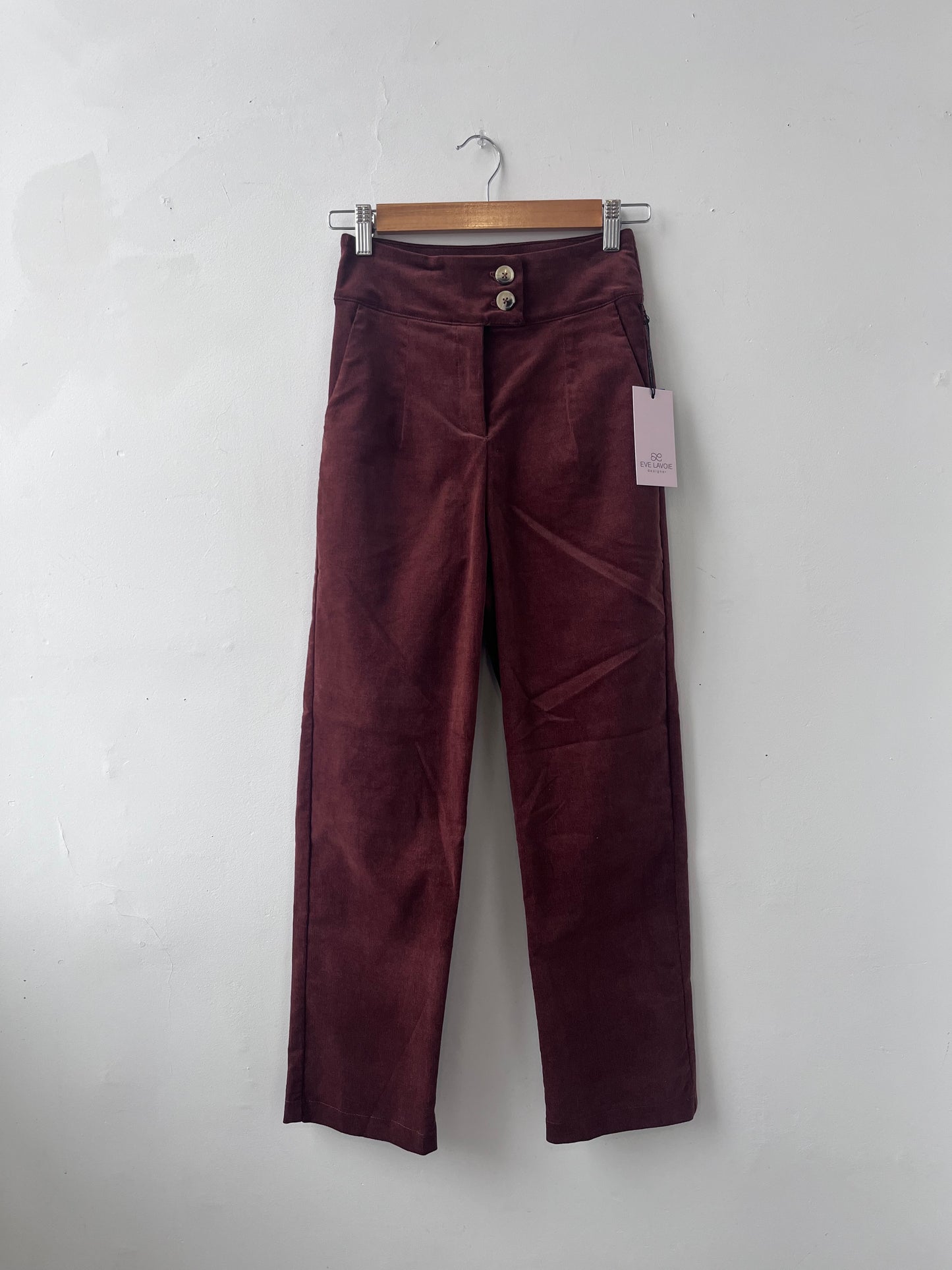 Pantalon corduroy Graham noisette XS ÉCHANTILLON
