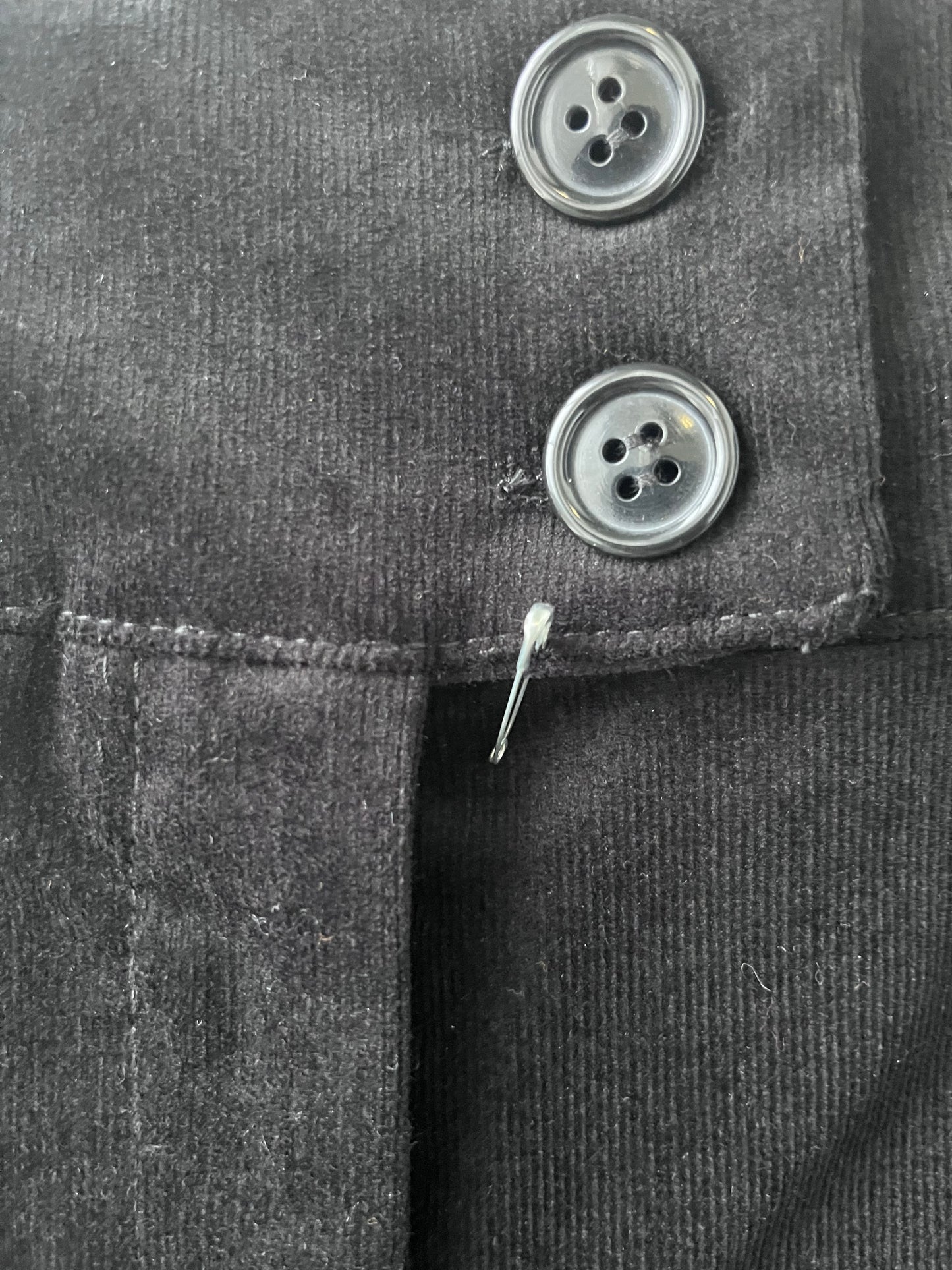 Pantalon corduroy Graham noir L DEFECT