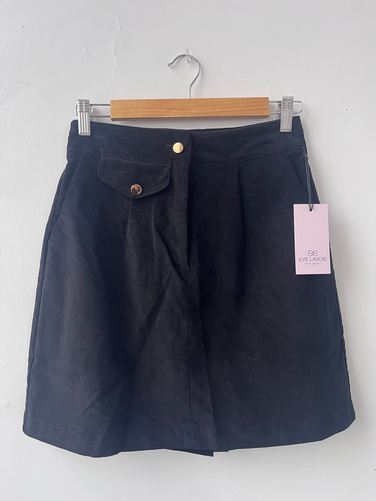 Mini jupe Leslie noire XS ÉCHANTILLON