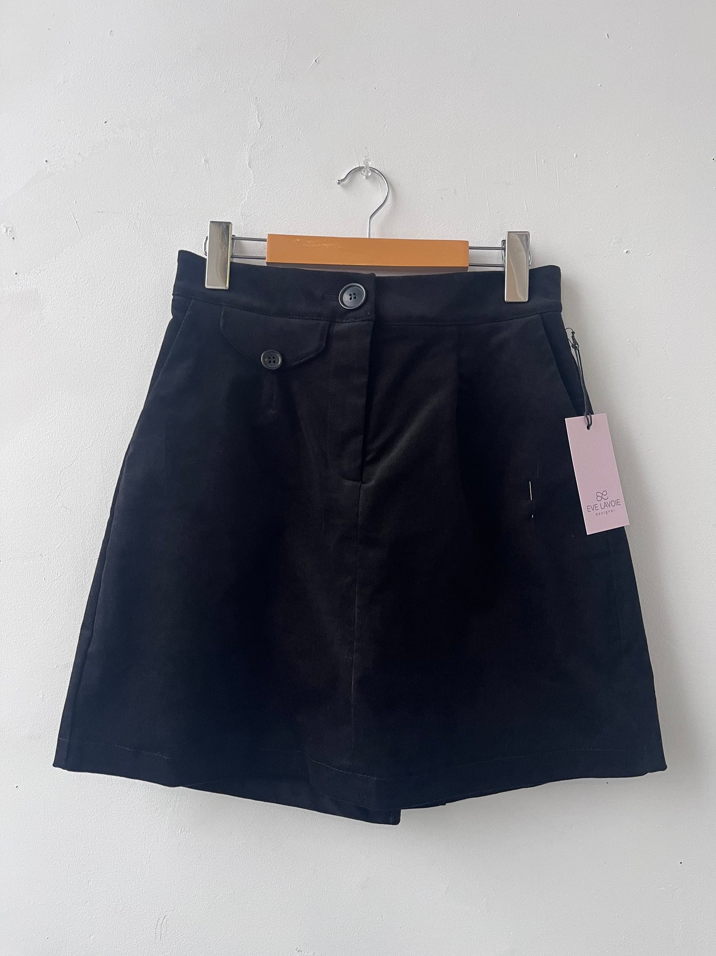 Mini jupe Leslie noire M DEFECT