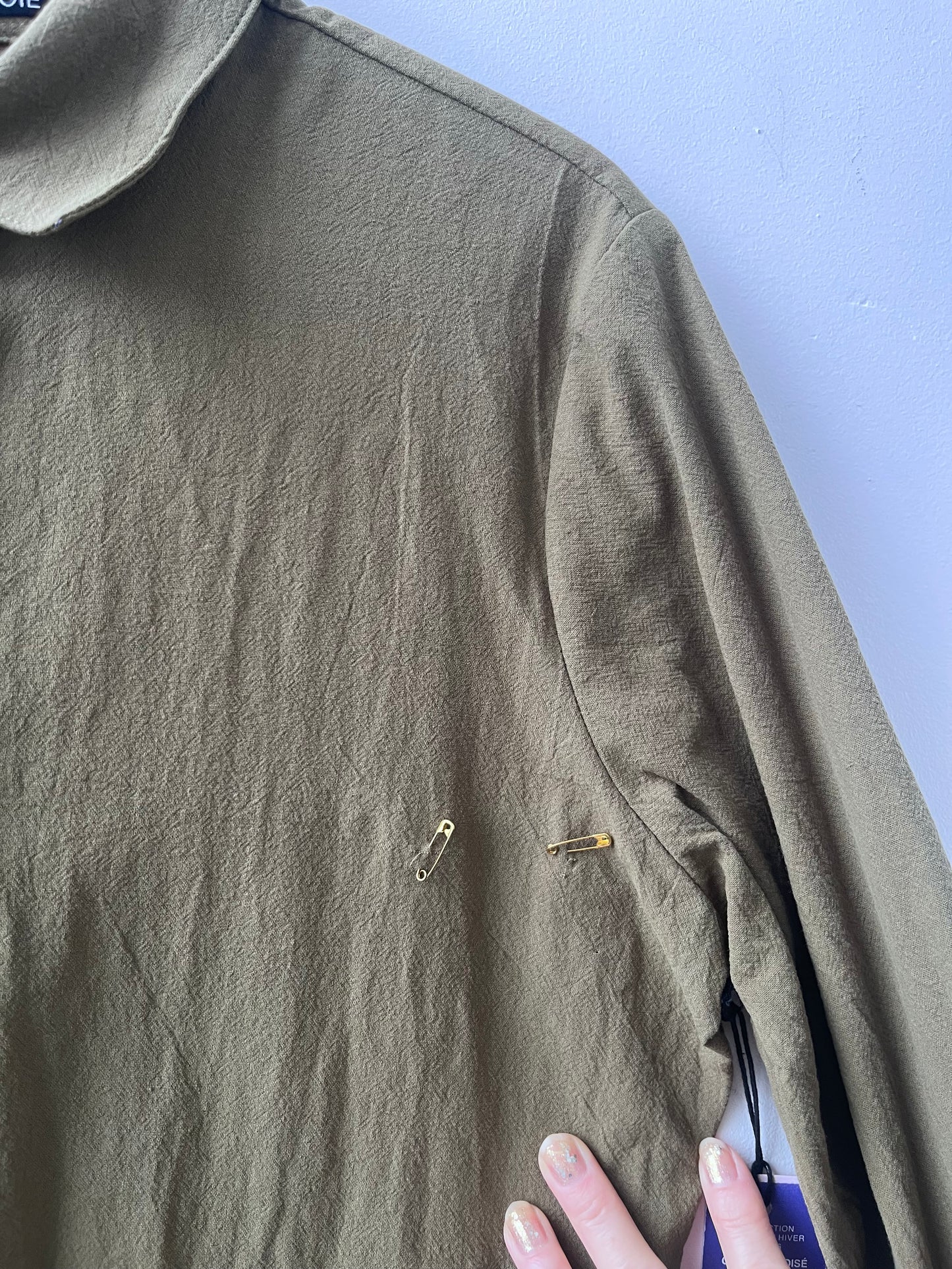 Robe chemisier Hope olive M DEFECT