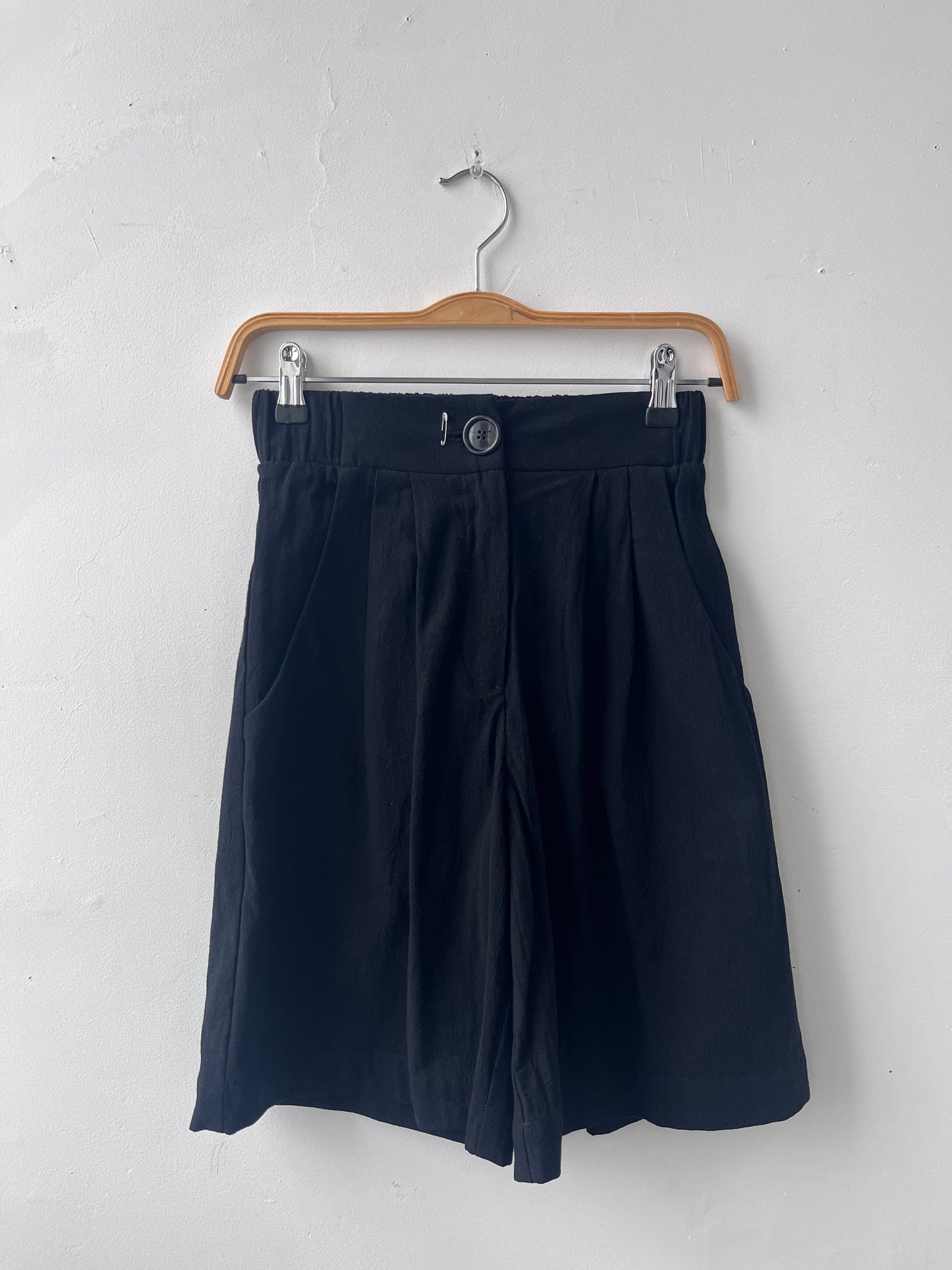 Short ample en coton Watson noir XS ÉCHANTILLON