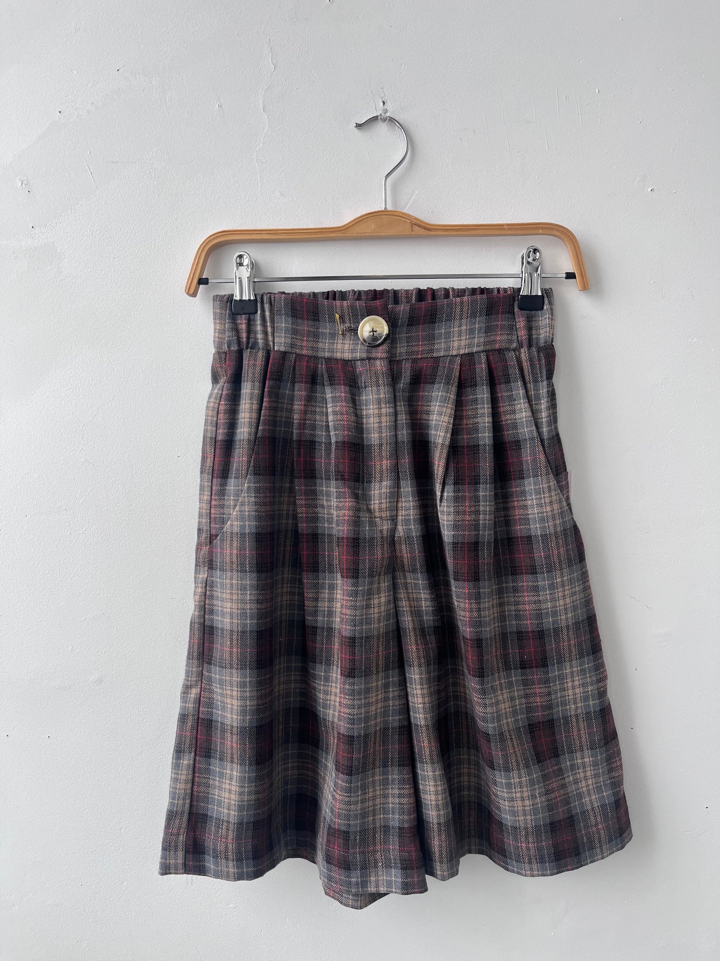 Short ample en coton Watson carreaux XS ÉCHANTILLON