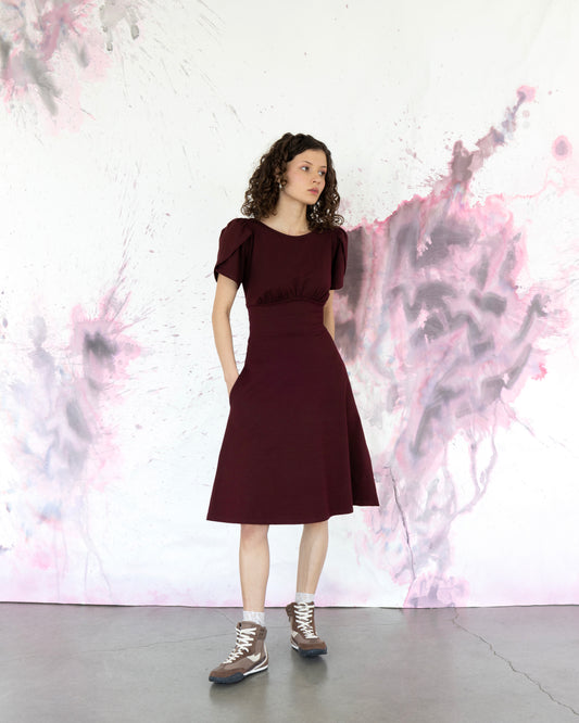 Robe Tulipe bourgogne