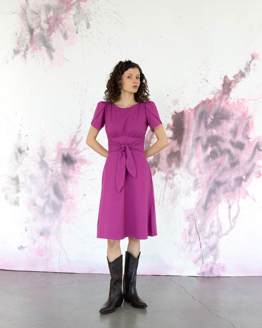 Robe Tulipe fuchsia