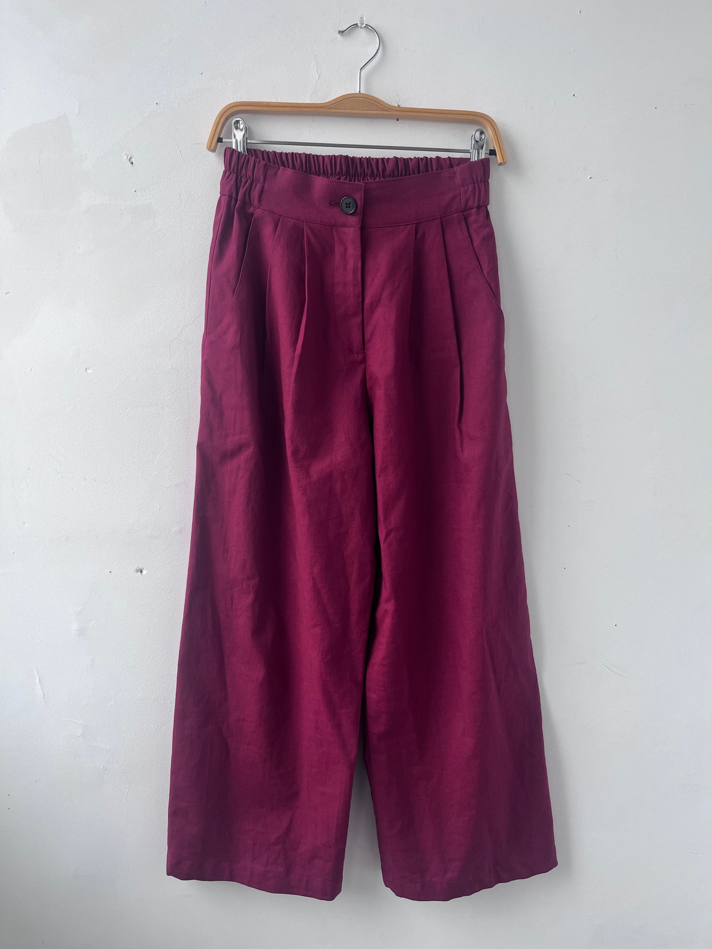 Pantalons tissé Tanaisie bordeaux XS ÉCHANTILLON