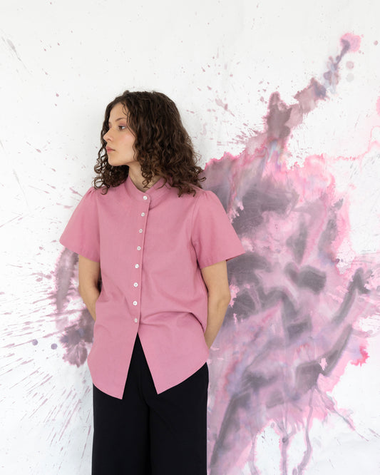 Chemisier Églantine rose pâle