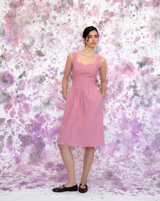 Robe bustier Primevère rose pâle