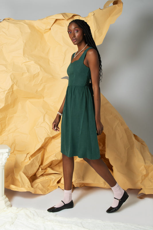 Robe bustier verte Iris (soldes)