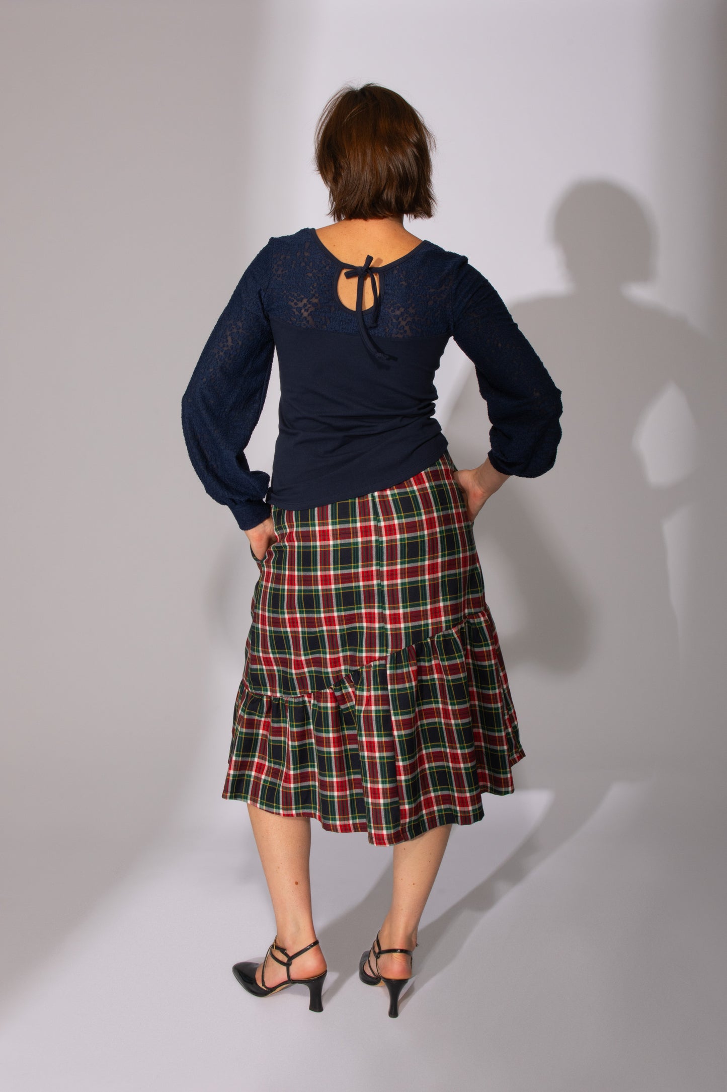 Jupe longue Float On tartan carreaux