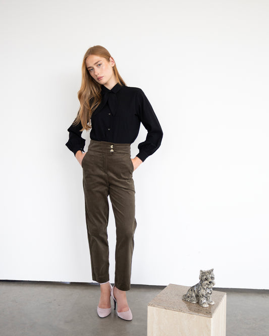 Pantalon corduroy Graham olive