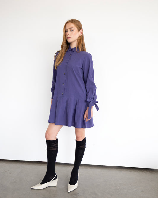Robe chemisier Hope violet