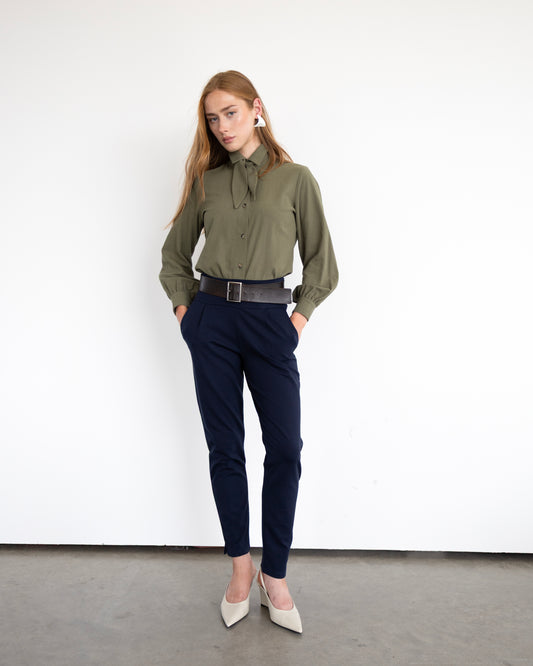Ponti di Roma Fraser navy blue pants