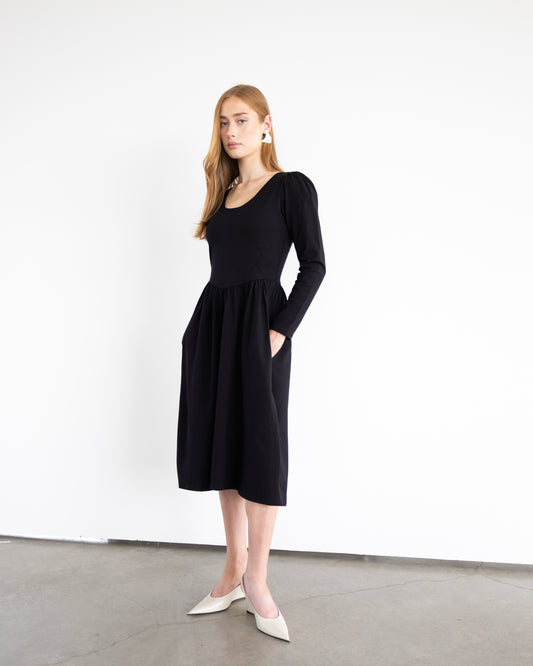 Robe réversible Kennedy scintillant noir