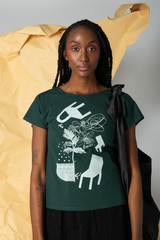T-shirt vert Thémis (soldes)