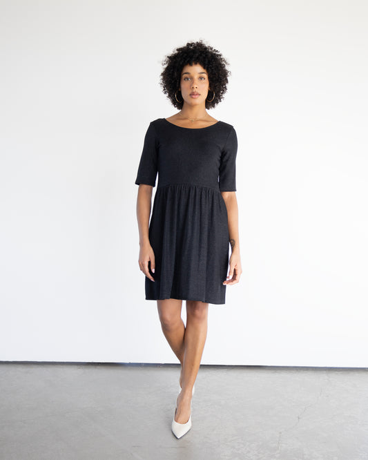 Smith Black Sparkly Loose Dress
