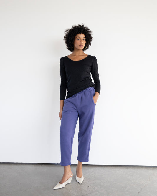 Pantalon molletonné Baxter couleur violet