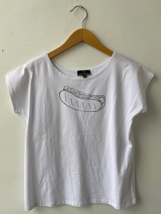 T-Shirt avec sérigraphie Hot-Dog